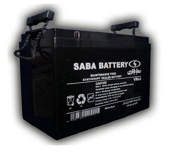 باتری سیلد اسید صباباتری 12V 100Ah Saba Battery VRLA Battery